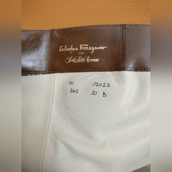 Vintage Salvatore Ferragamo Brown Heeled Boots-Size 10B-Medium Width -True Size - Picture 8 of 9